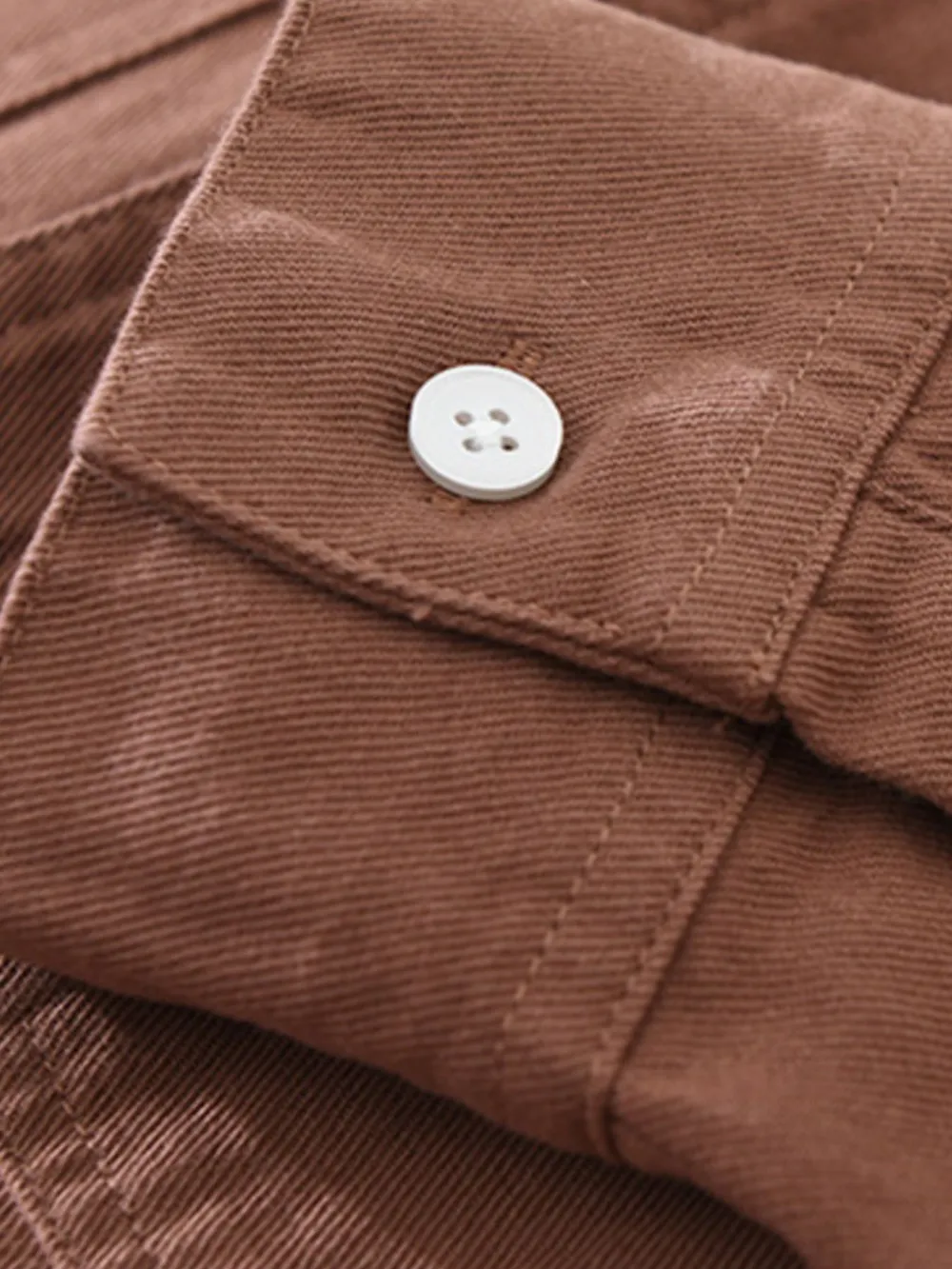 Men's Plus Size Button Detail Long Sleeve Shirt, image 9