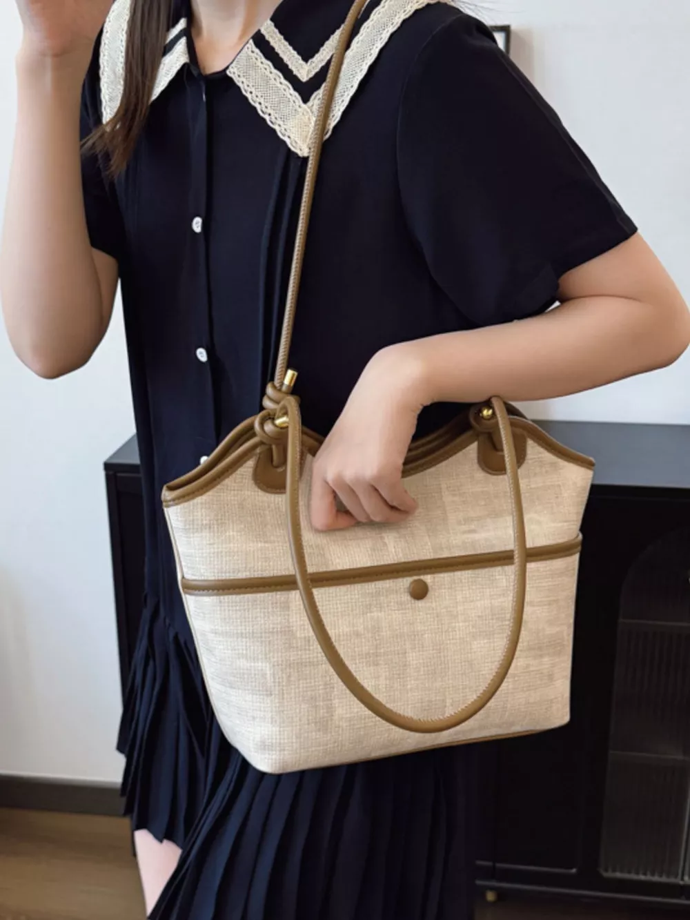 Knotted Strap Tote Bag, image 2