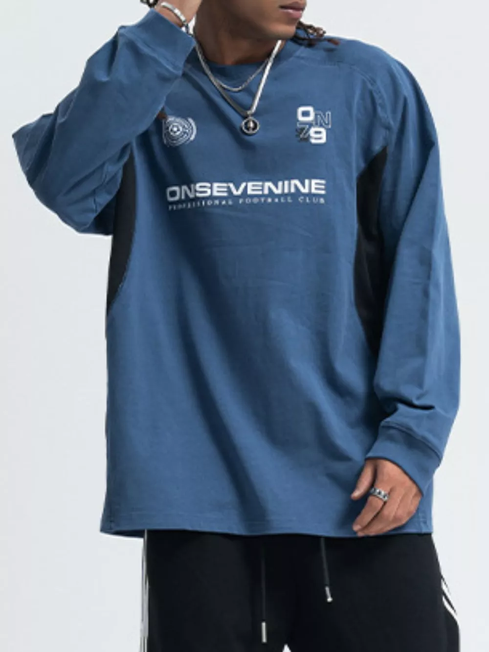 Men's Long Sleeve Relaxed Fit T-Shirt, image 3