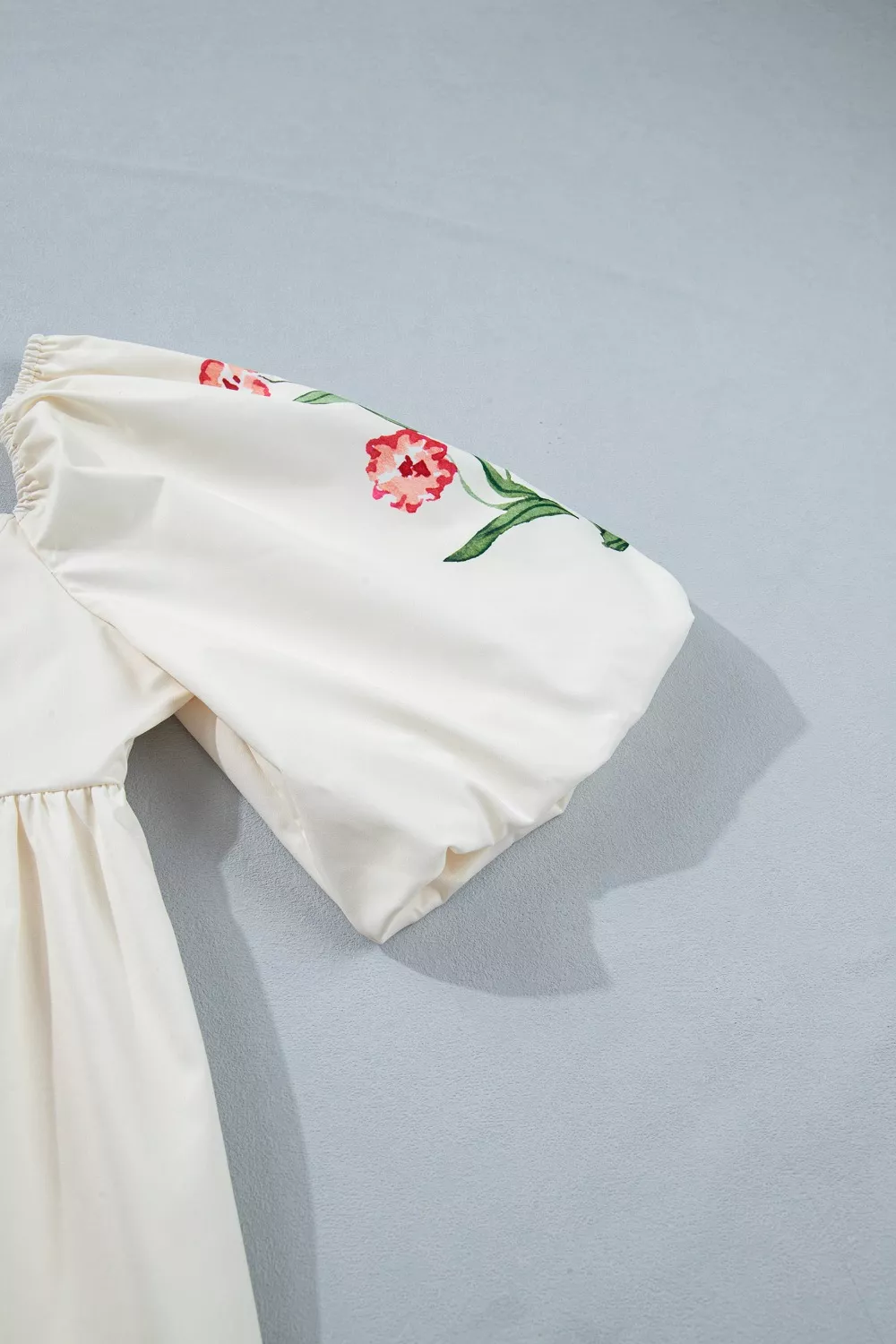 Floral Puff Sleeve Babydoll Dress, image 7