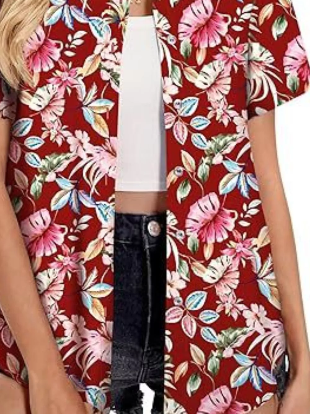 Plant Print Short Sleeve Shirt, image 24