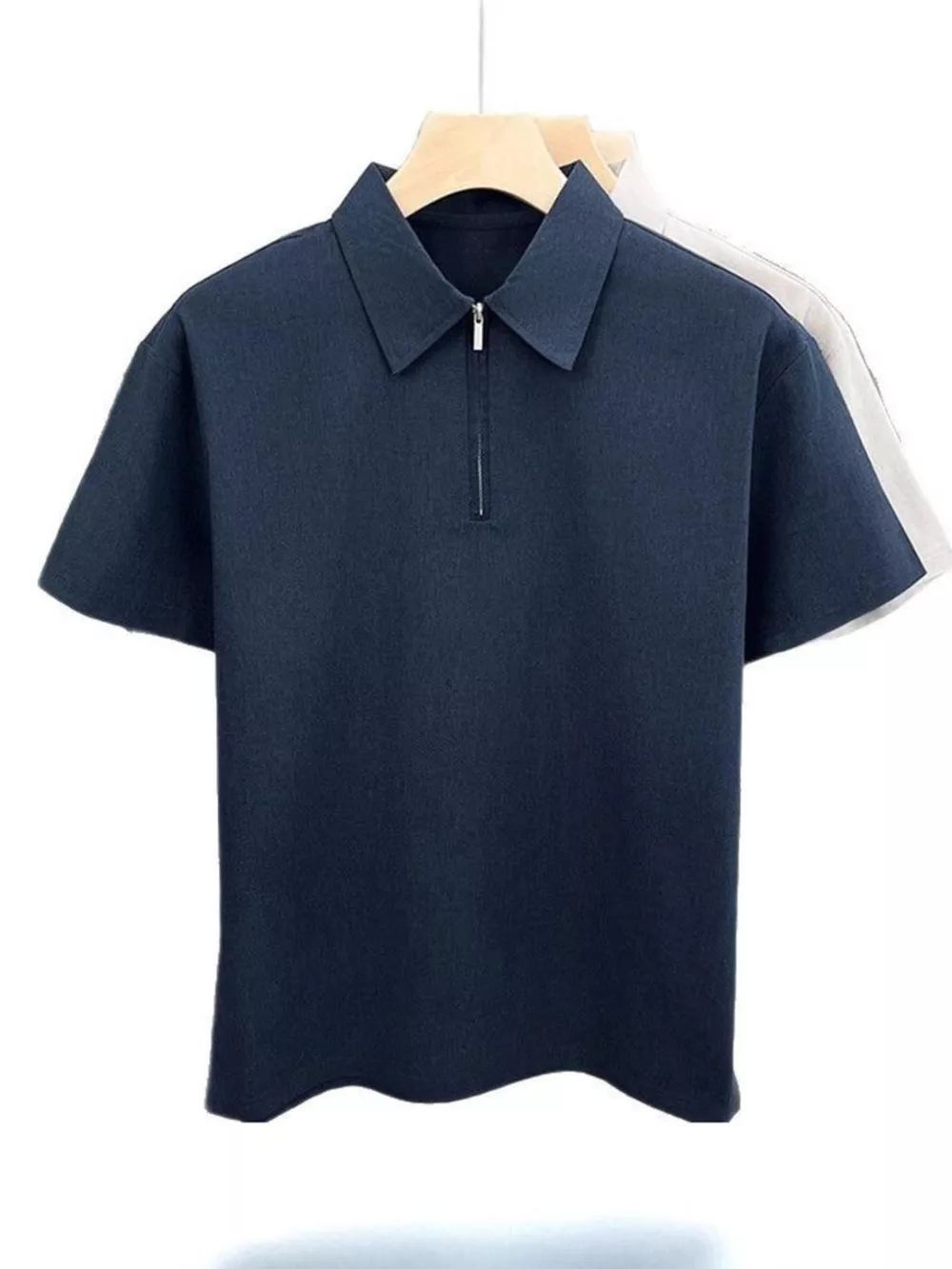 Men's Plus Size Button Detail Short Sleeve Polo, image 5