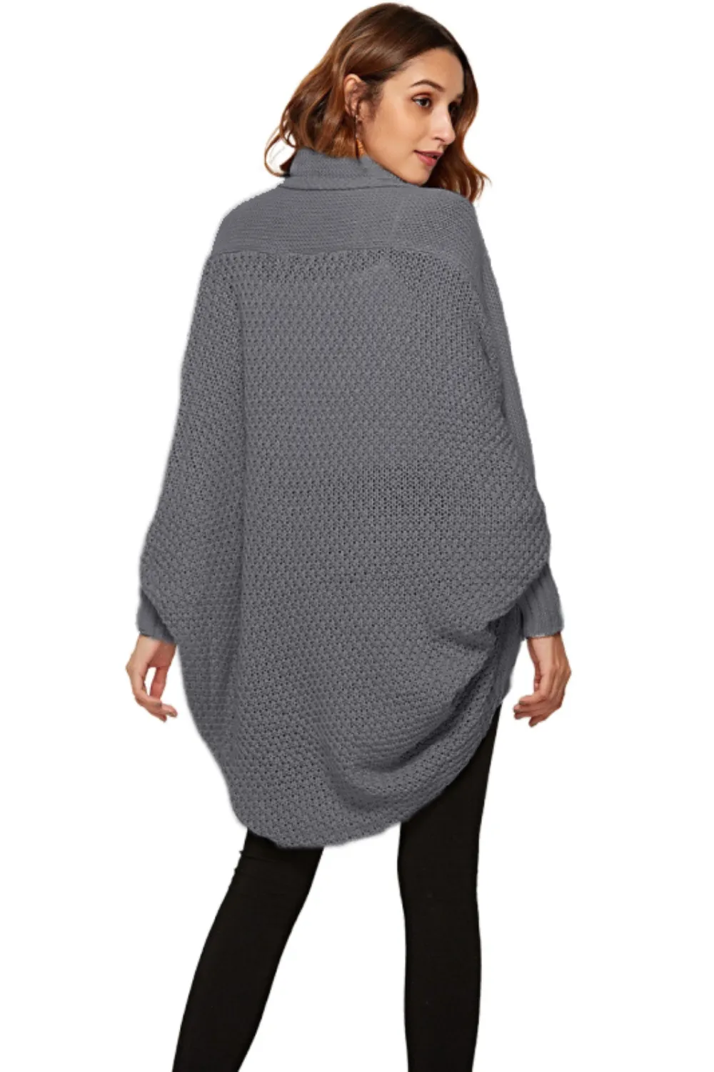 Open Front Batwing Sleeve Cardigan, image 8