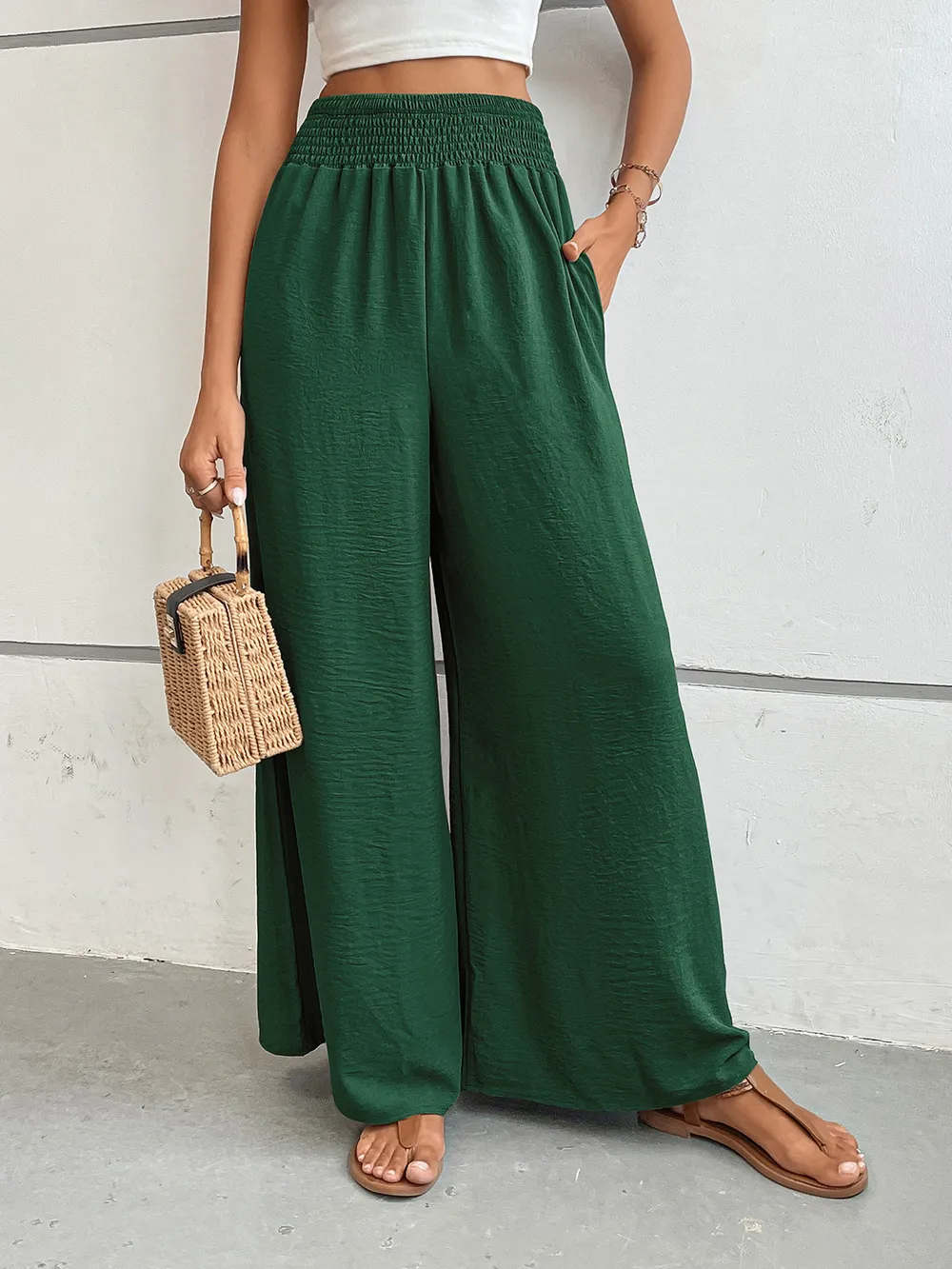 Wide Leg Pants with Pockets, image 18