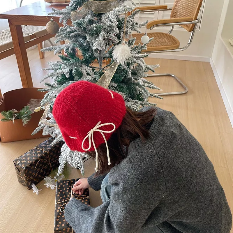 Drawstring Knitted Hat, image 2