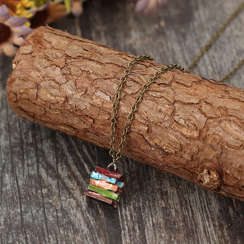 Alloy Books Pendant Necklace, image 3
