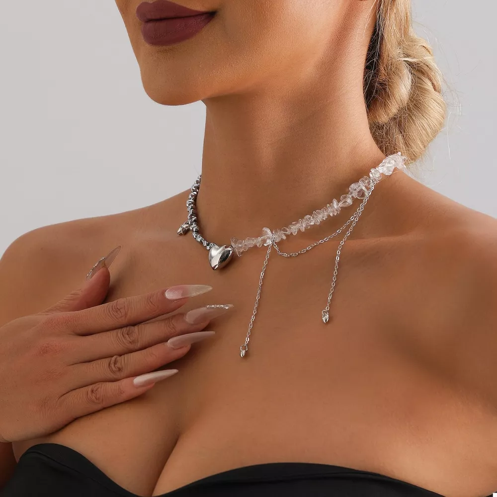 Silver-Plated Minimalist Heart Necklace, image 3
