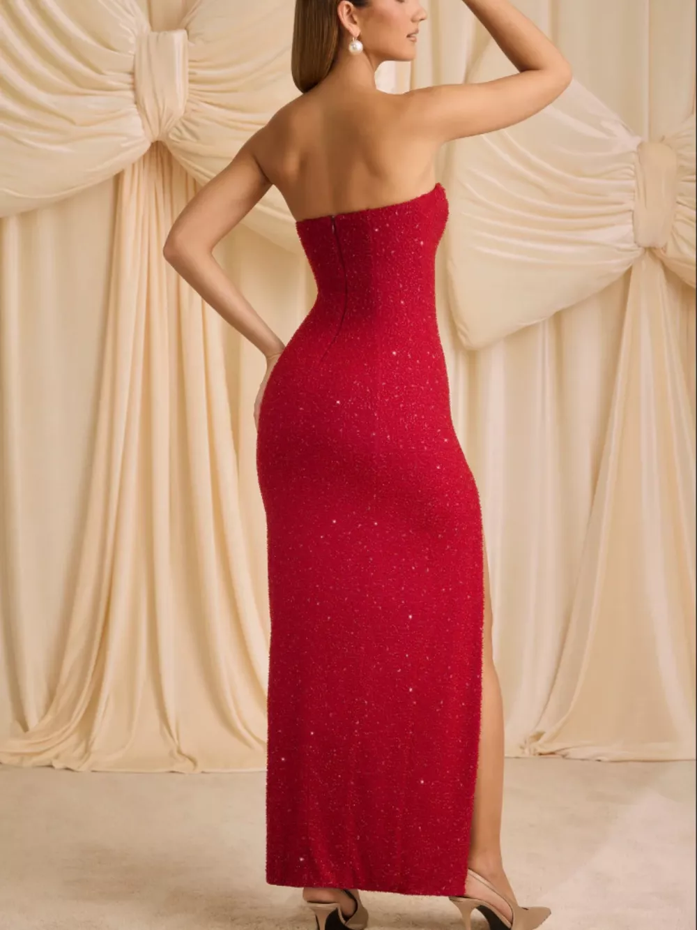 Split Tube Maxi Dress, image 4