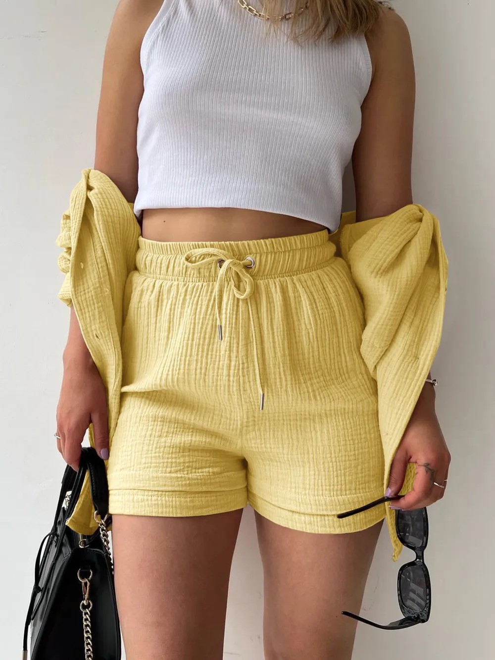Button Up Shirt and Shorts Set, image 9