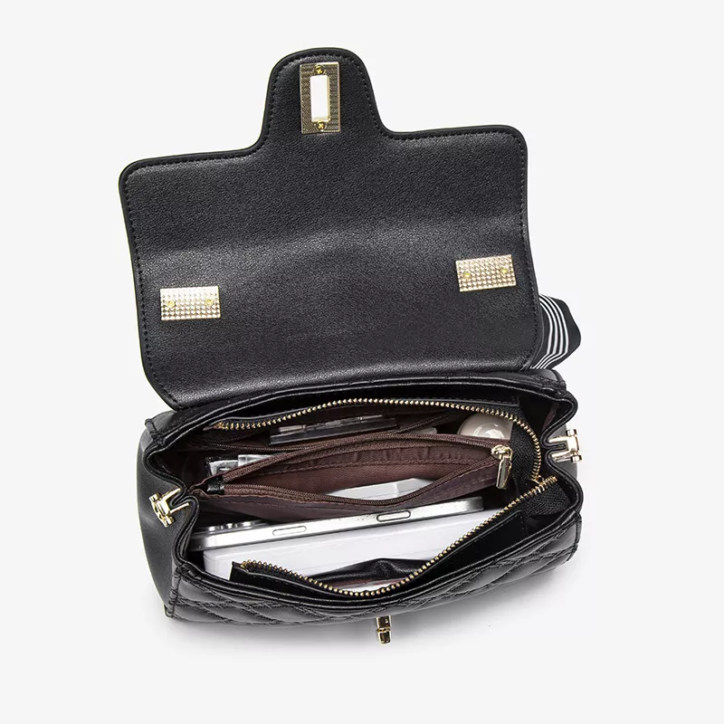 Quilted Leather Crossbody Bag, image 3