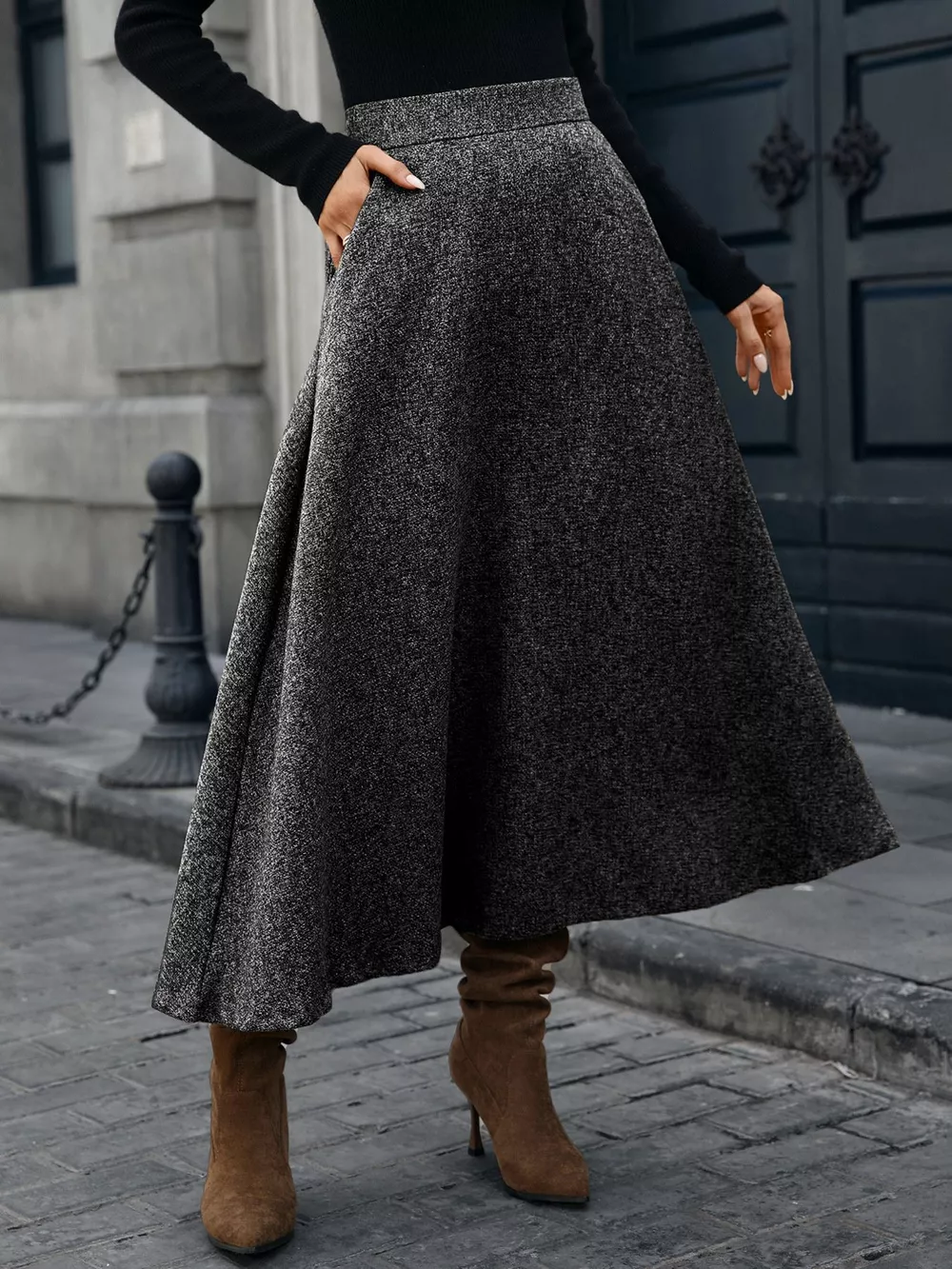 A-Line Midi Skirt, image 10