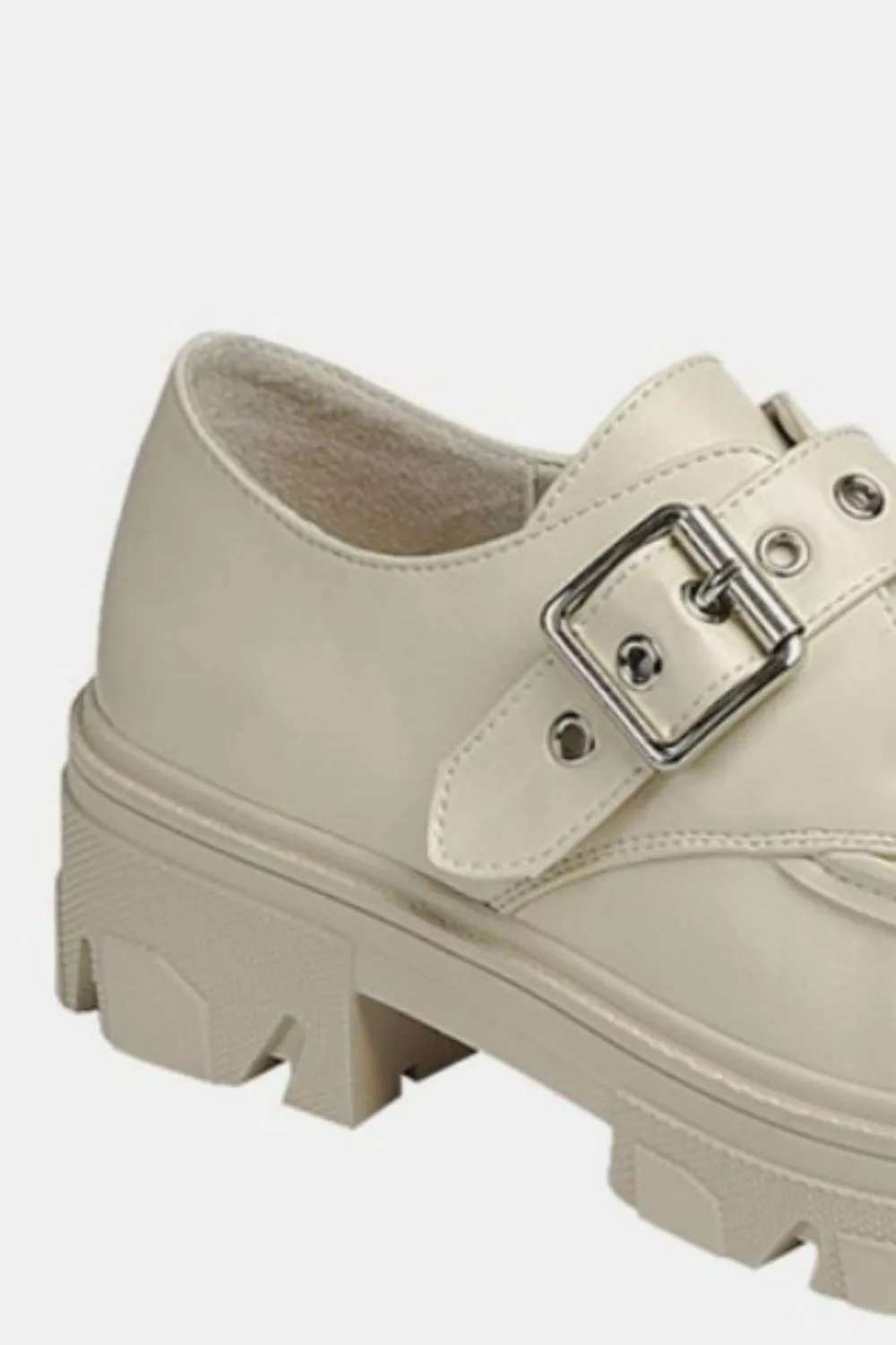 Buckled Platform Lug Sole Loafers, image 3