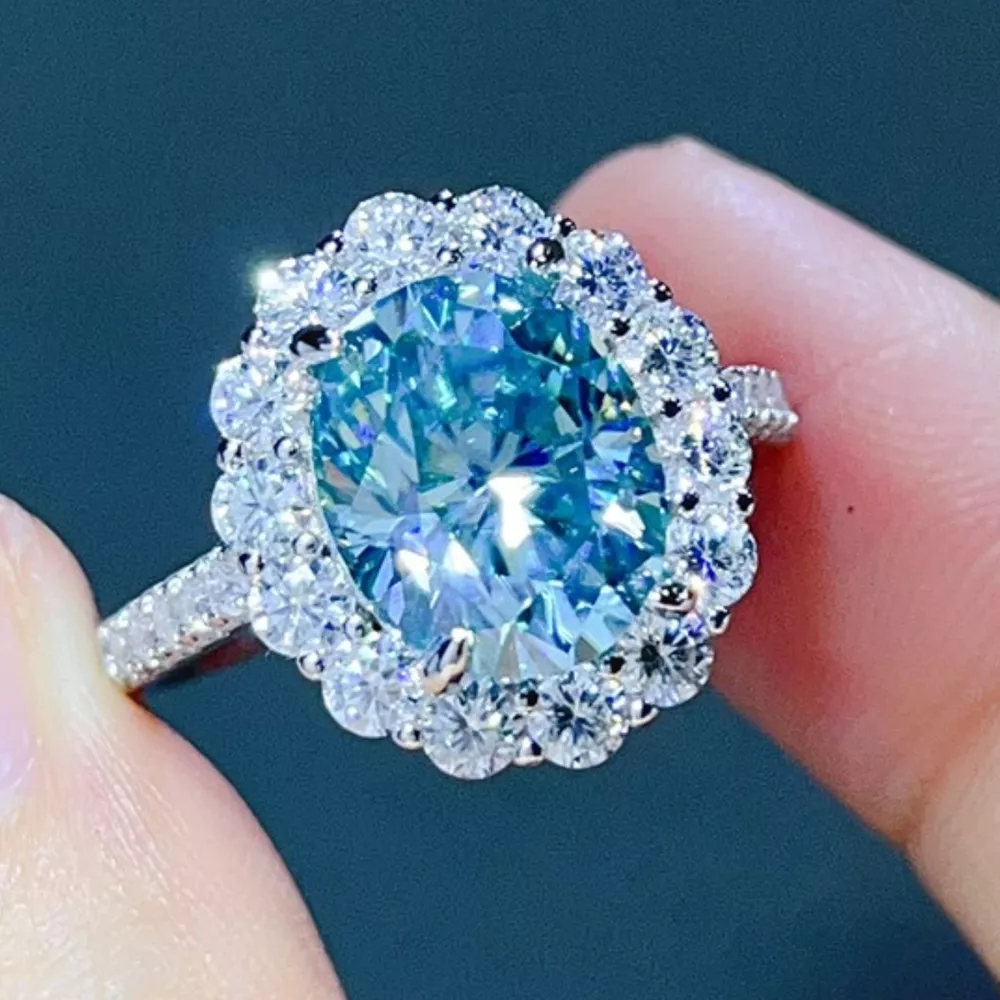 5 Carat Moissanite 925 Sterling Silver Ring, image 3