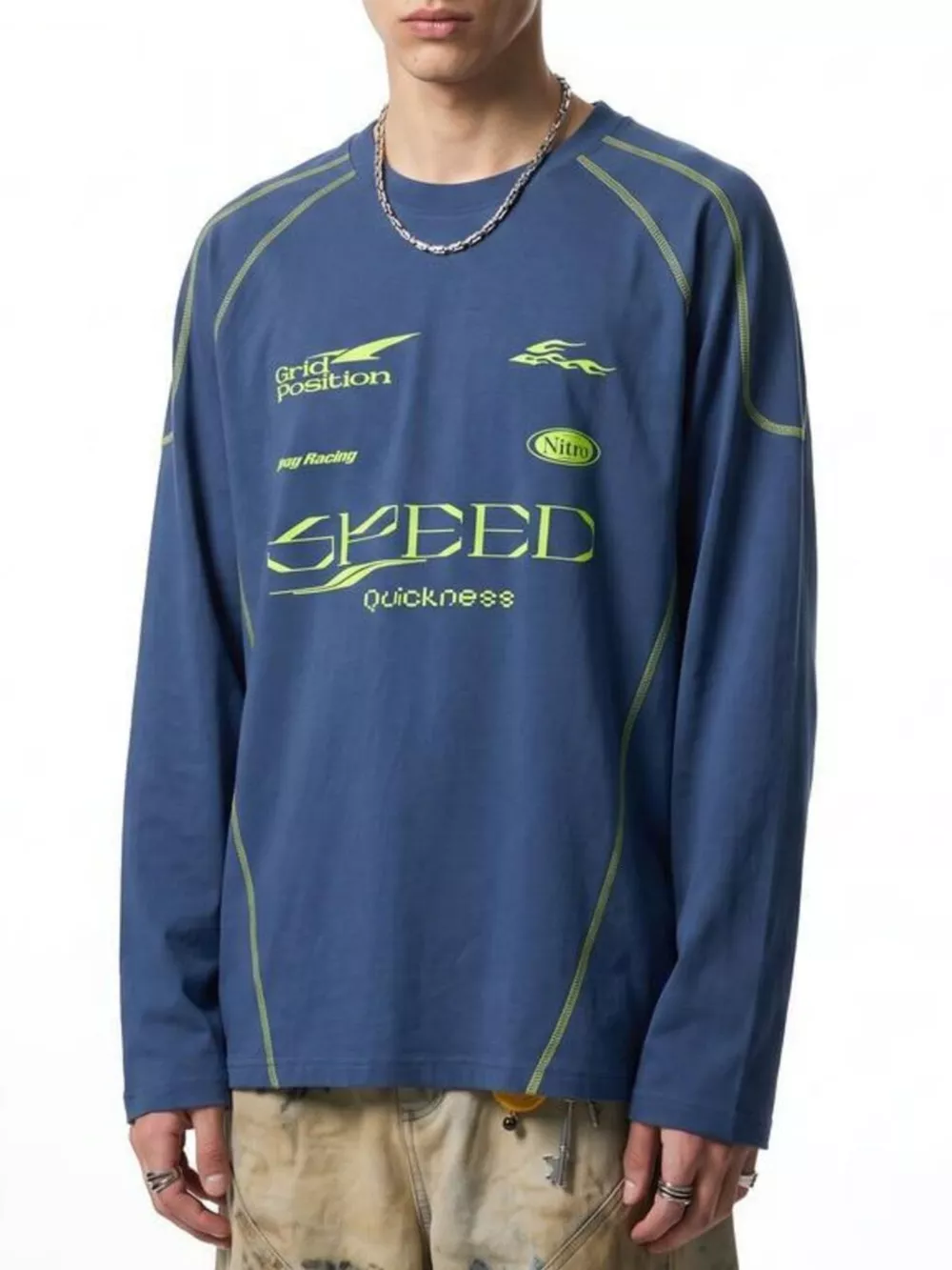 Men's Letter Graphic Long Sleeve T-Shirt, image 3