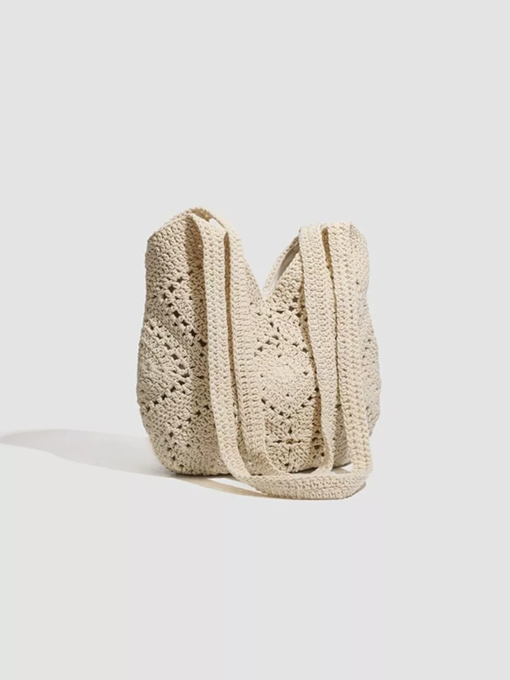 Crochet Knit Shoulder Bag, image 6