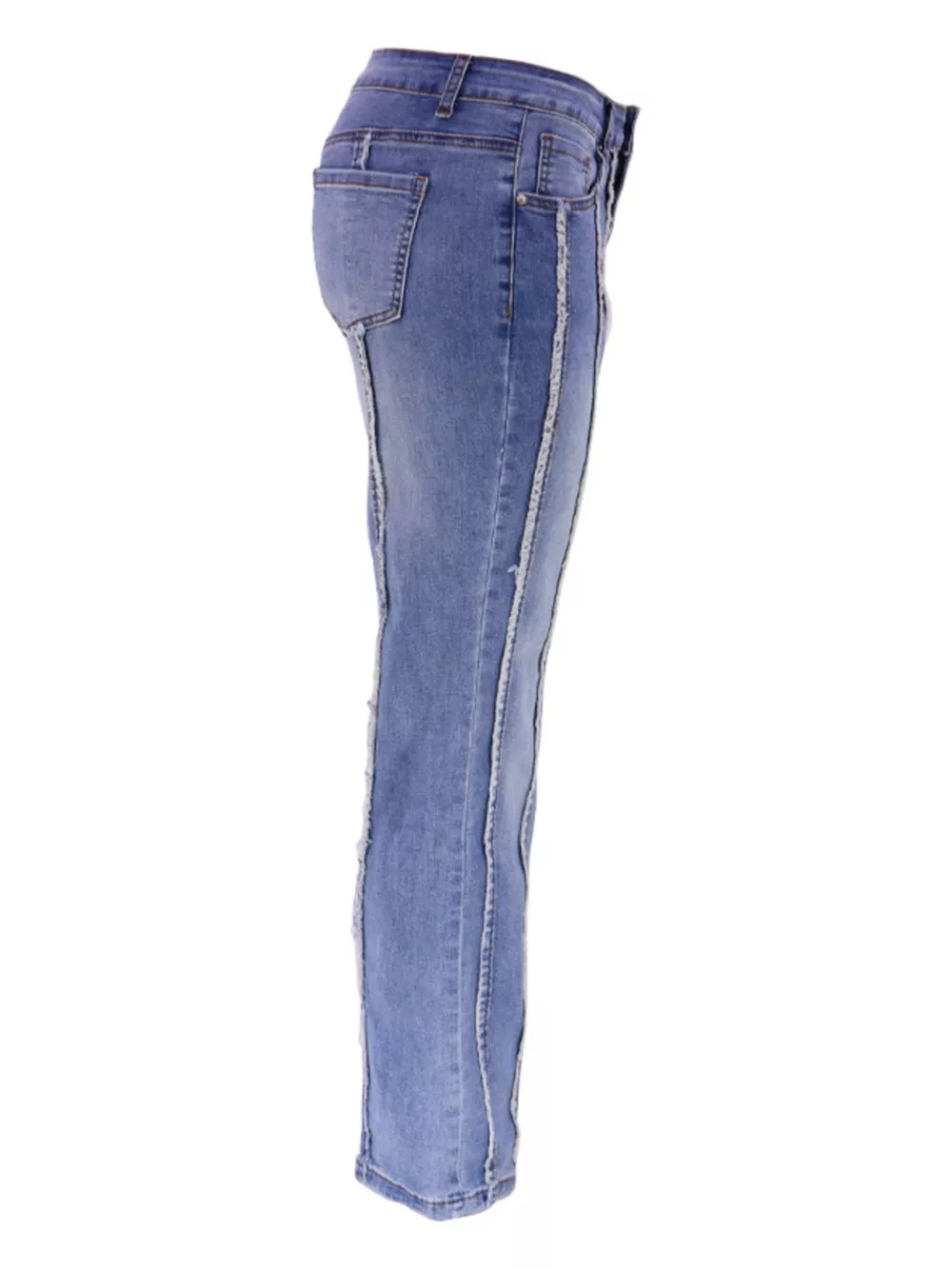 Striped Low-Rise Flare Jeans, image 7