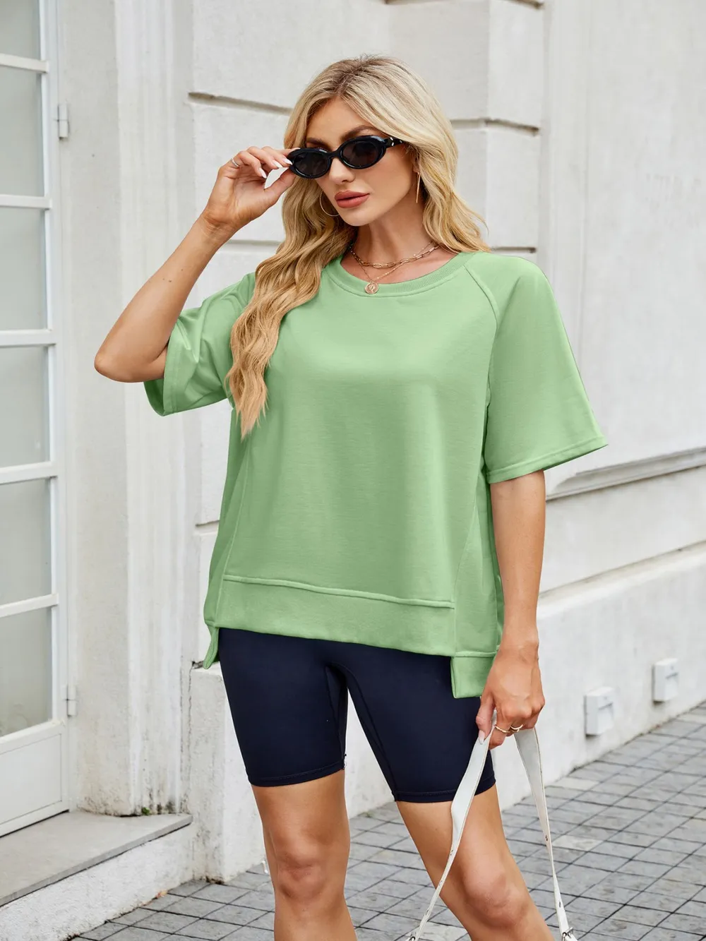 Round Neck Short Sleeve T-Shirt, image 2