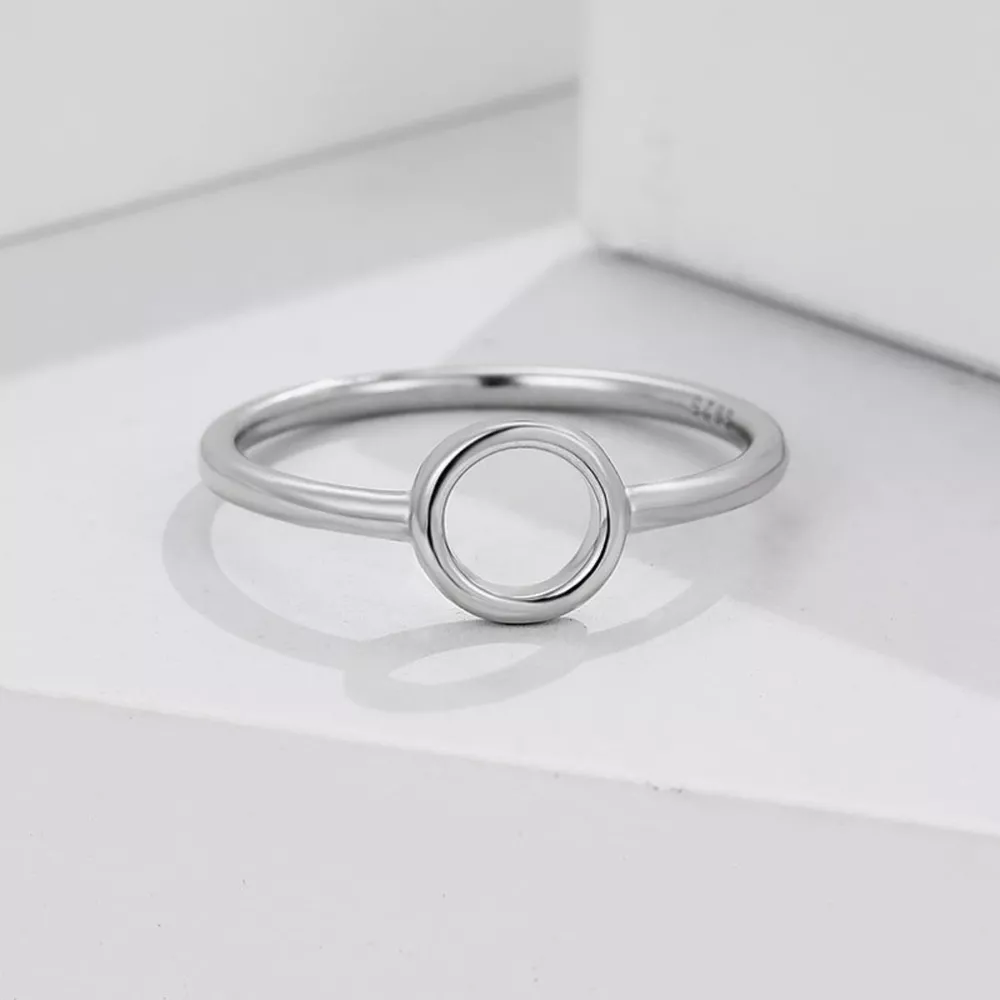 925 Sterling Silver Circle Ring, image 4