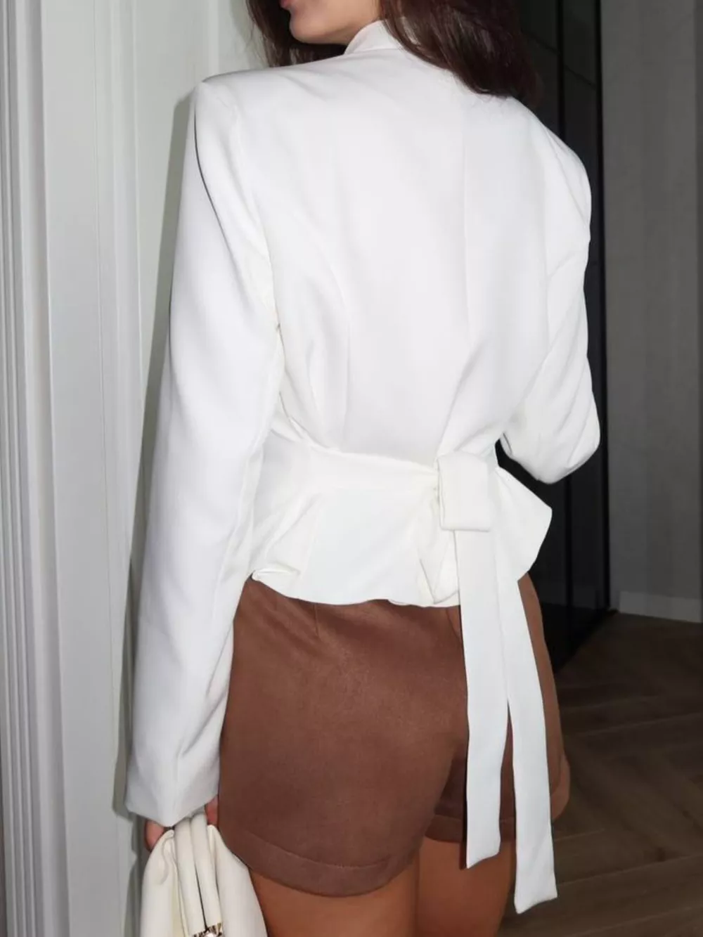 Slim-Fit Asymmetric Hem Blazer, image 5
