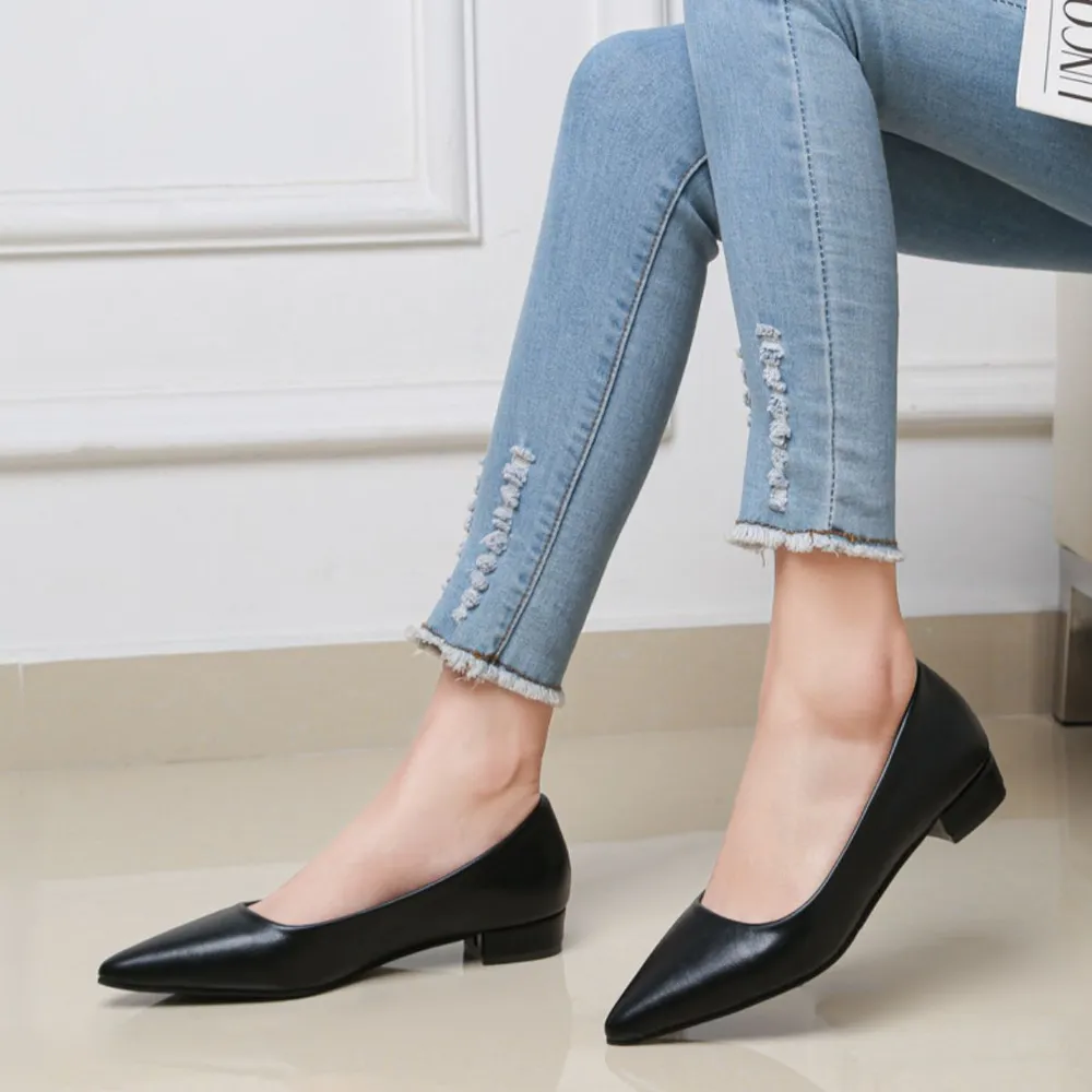 Pointed Toe Low Heel Pump, image 4