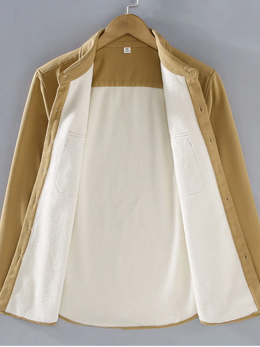 Men's Plus Size Button Up Long Sleeve Shirt, image 7