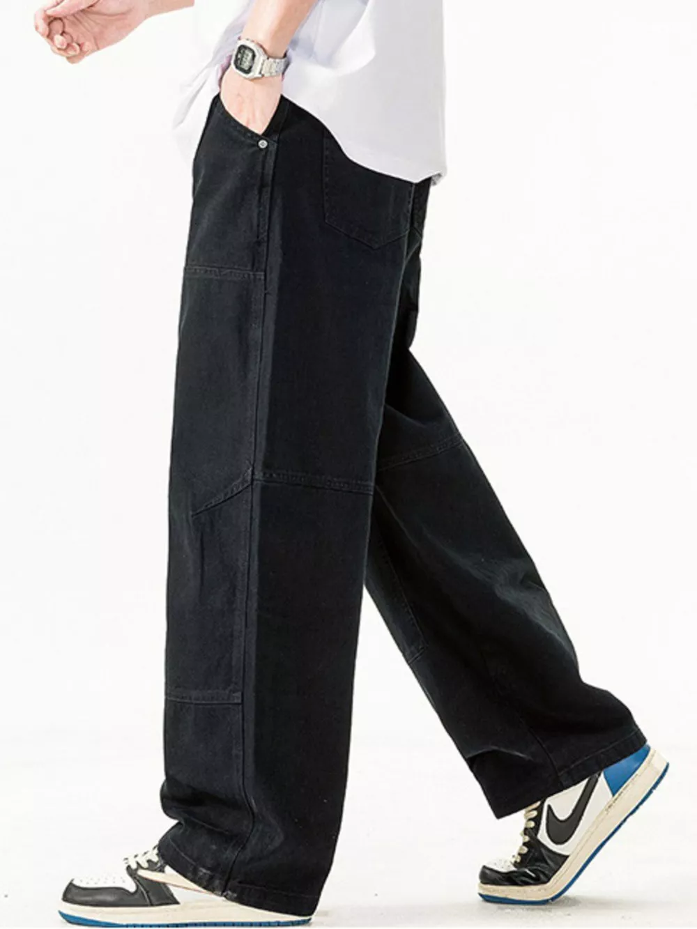 Men's Plus Size Loose Fit Casual Pants, image 4