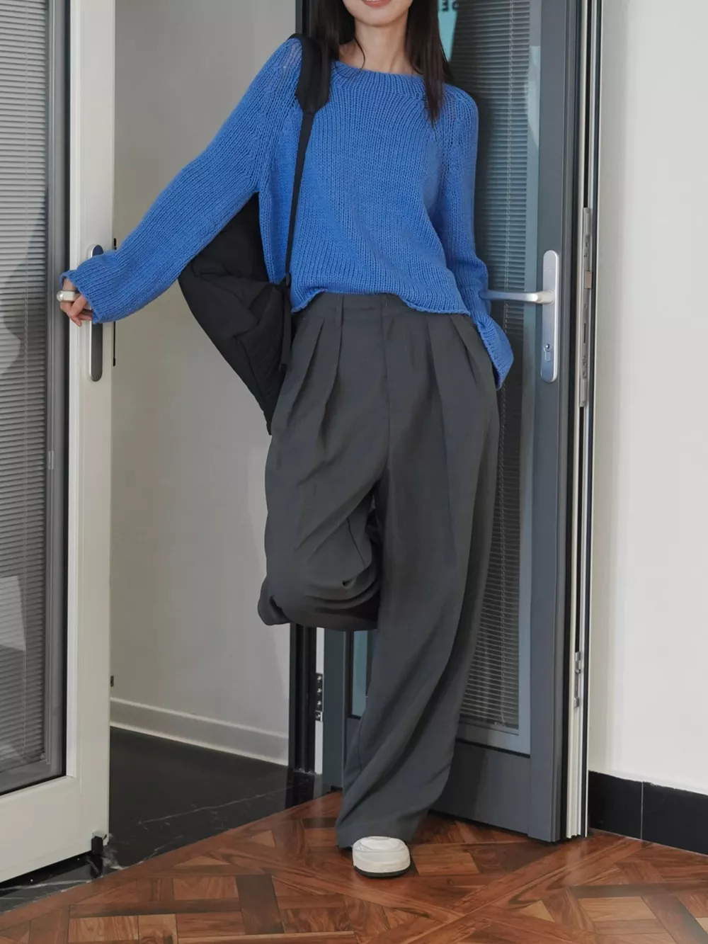 High-Waisted Pleated Wide-Leg Pants, image 12