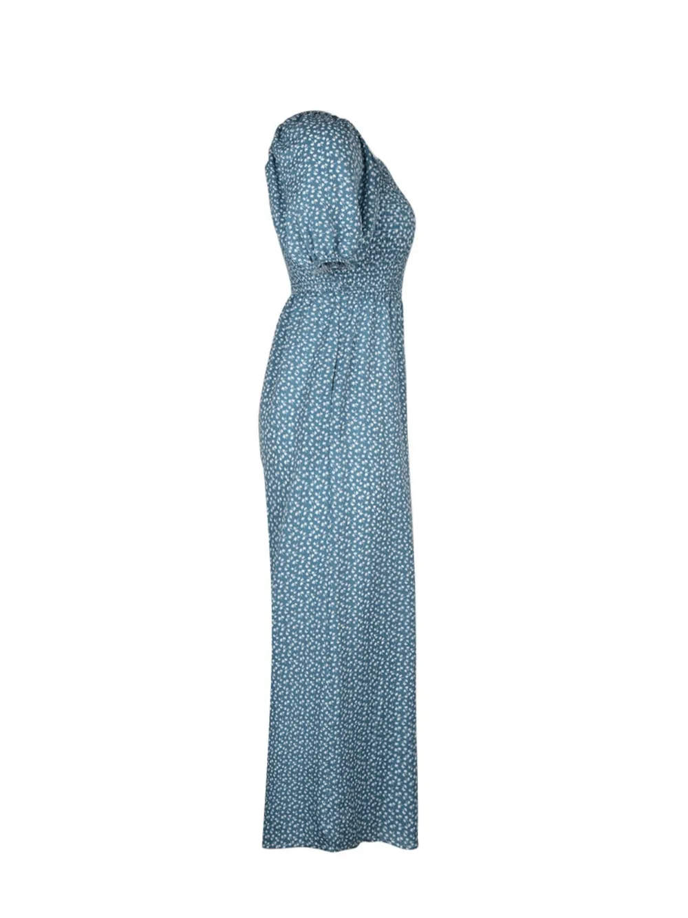 Printed Square Neck Puff Sleeve Jumpsuit, image 26