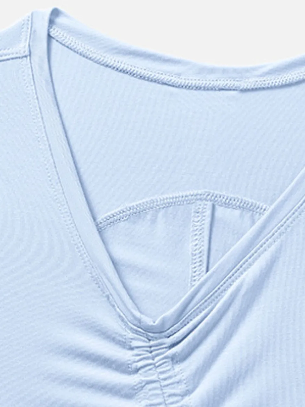 Drawstring Ruched Wide Strap Active Tank, image 10