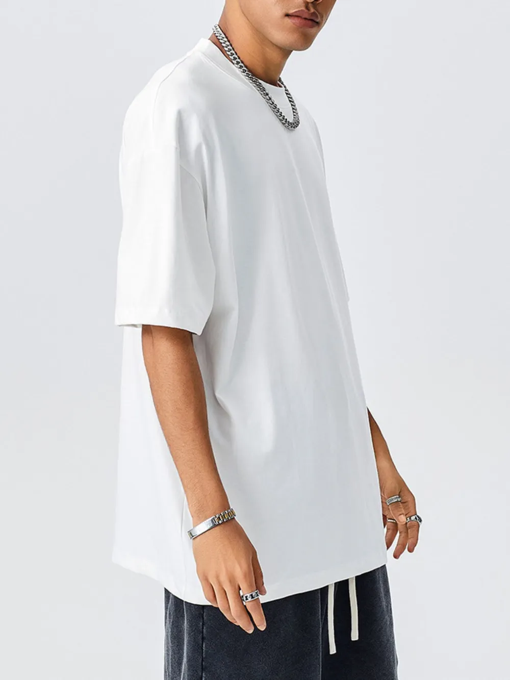 Men's Round Neck Short Sleeve T-Shirt, image 2