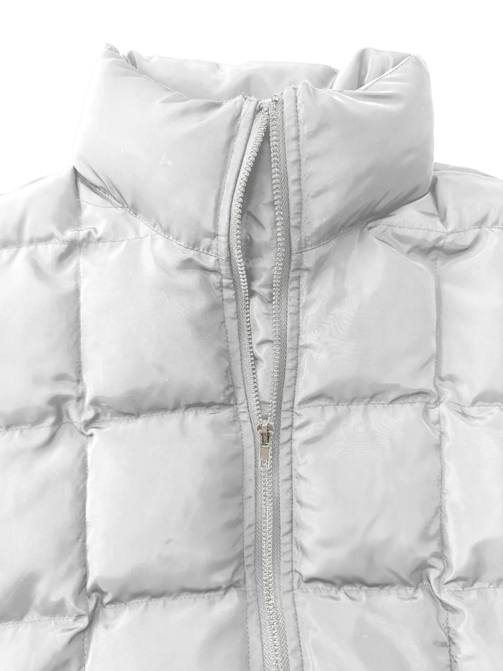 Pocketed Plaid Quilted Zip Up Winter Coat, image 22