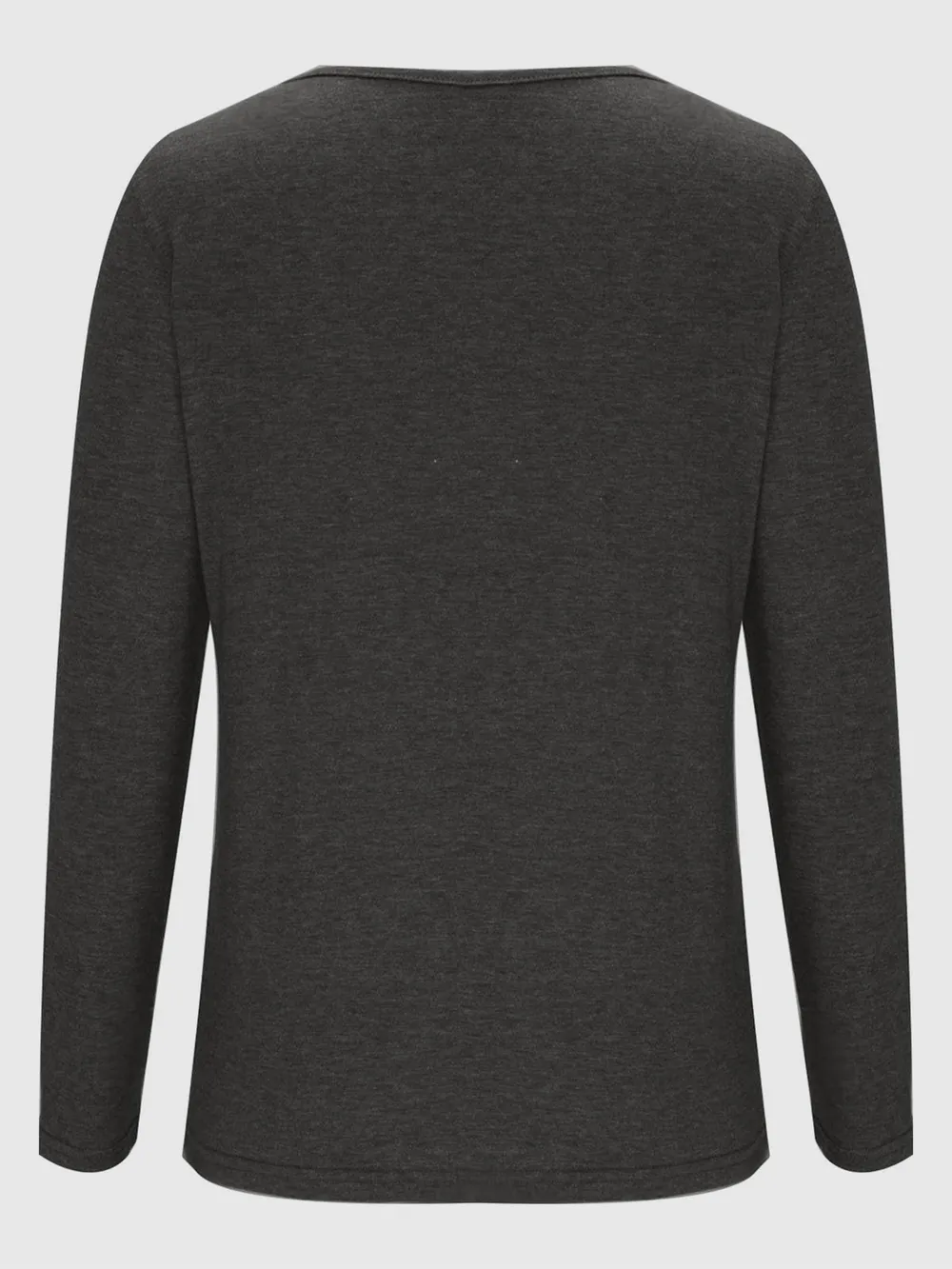 Crisscross V-Neck Long Sleeve T-Shirt, image 6