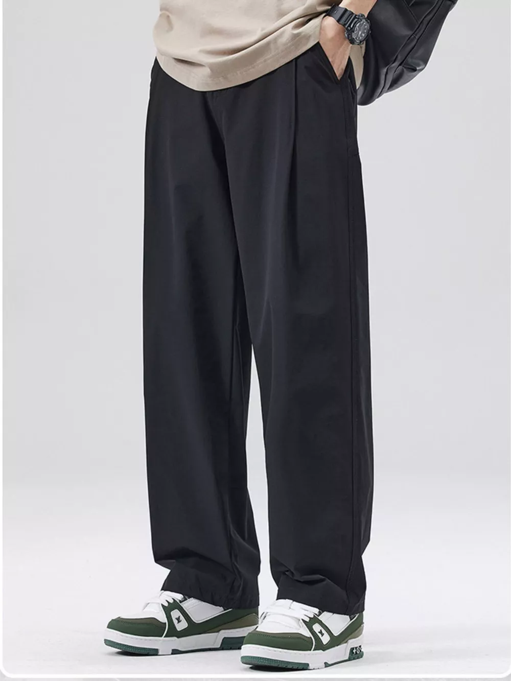Men's Full Size Wide Leg Casual Pants Plus Size