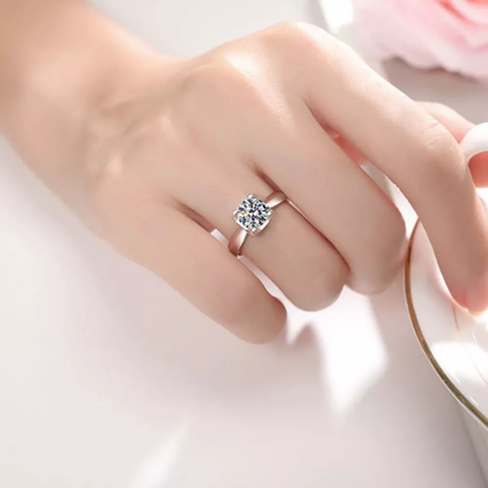 5 Carat Moissanite 925 Sterling Silver Ring