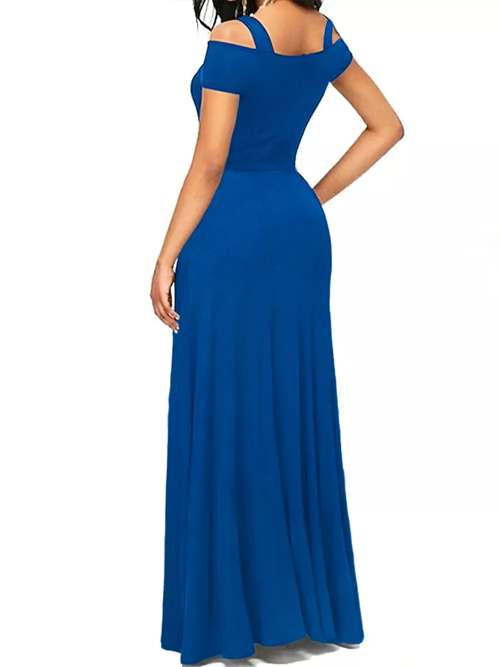 Elegant Off-Shoulder Slit Maxi Dress, image 15