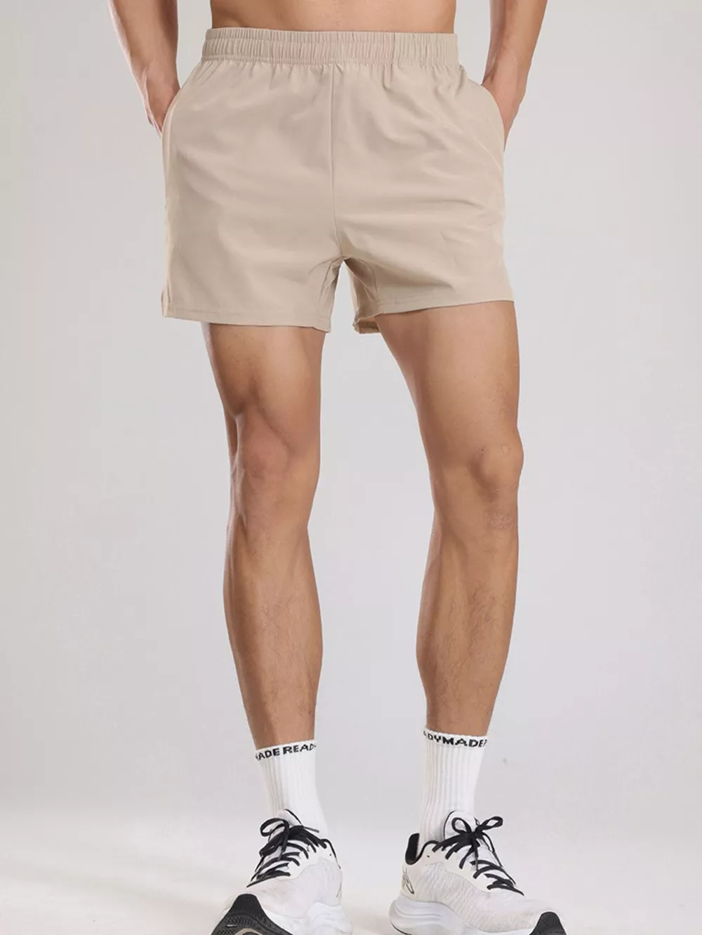 Men's Plus Size Elastic Waist Active Shorts, image 3