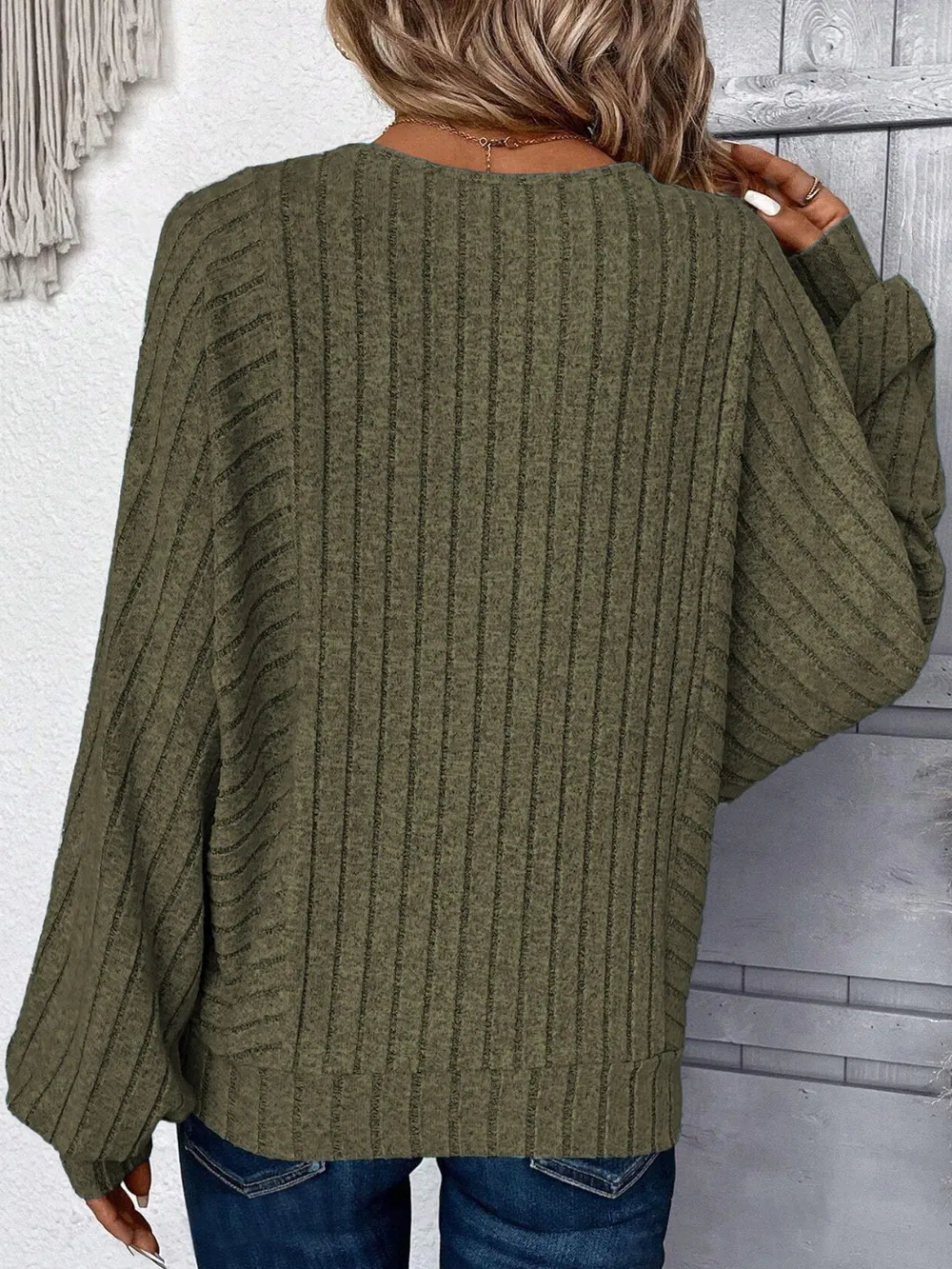 Plus Size Round Neck Batwing Sleeve T-Shirt, image 8