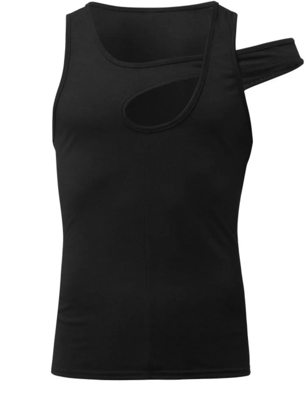 Men's Full Size Asymmetrical Cutout Tank Plus Size, image 7