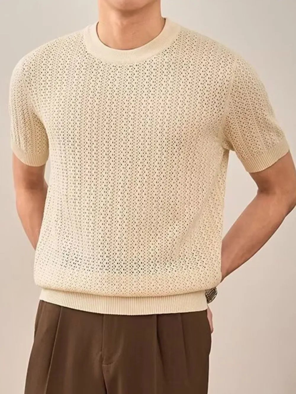Men's Full Size Breathable Short Sleeve T-Shirt Plus Size, image 3