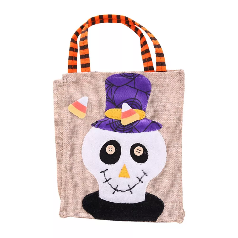 Halloween Decorative Witch Burlap Treat Bag, image 4