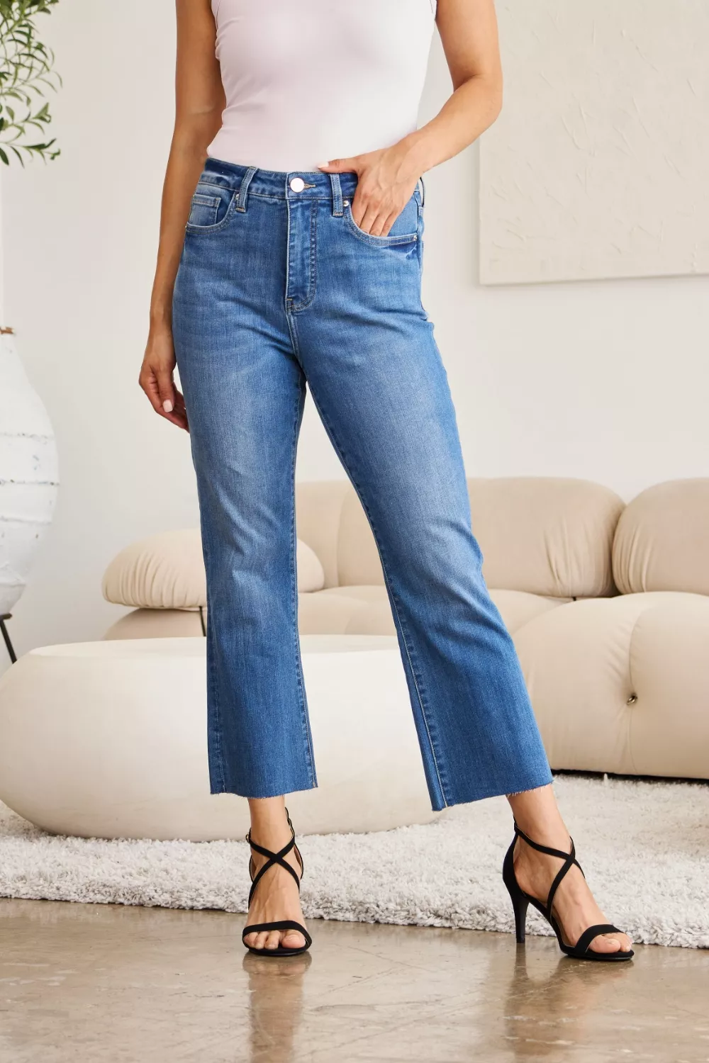 Mini Mia Full Size Tummy Control High Waist Jeans, image 7