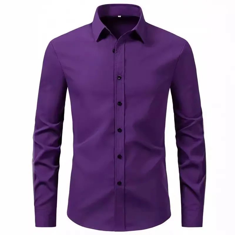 Men's Plus Size Button Up Long Sleeve Shirt, image 11