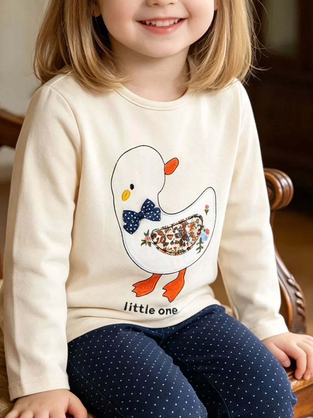 Children's Duck Long-Sleeve Sweatshirt