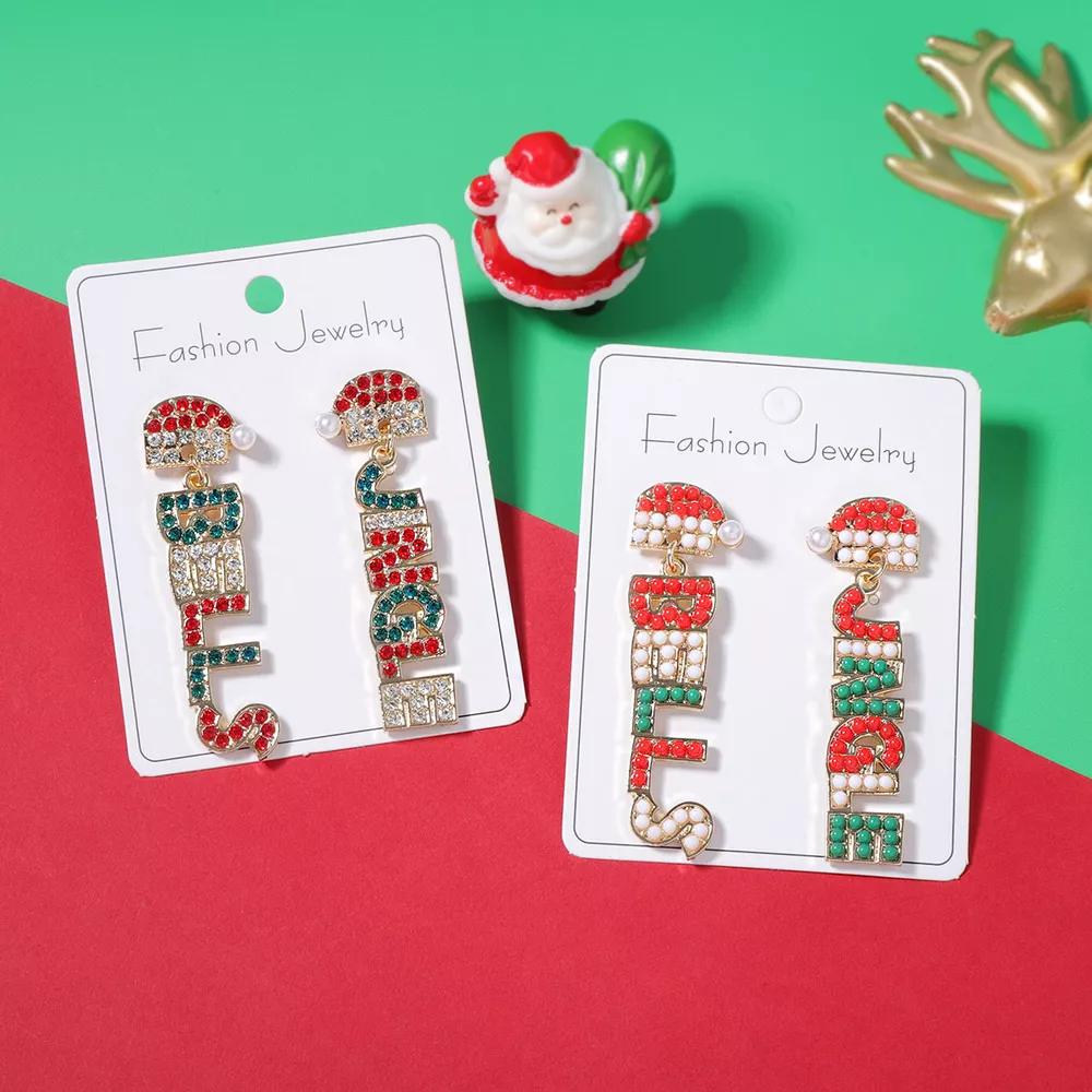 Christmas Jingle Bells Drop Earrings, image 2