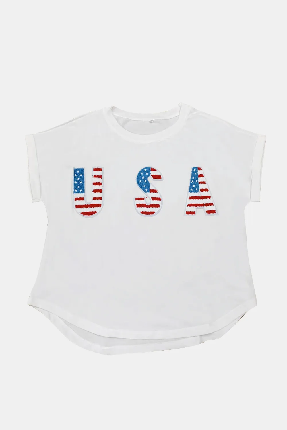USA Round Neck Short Sleeve T-Shirt, image 3