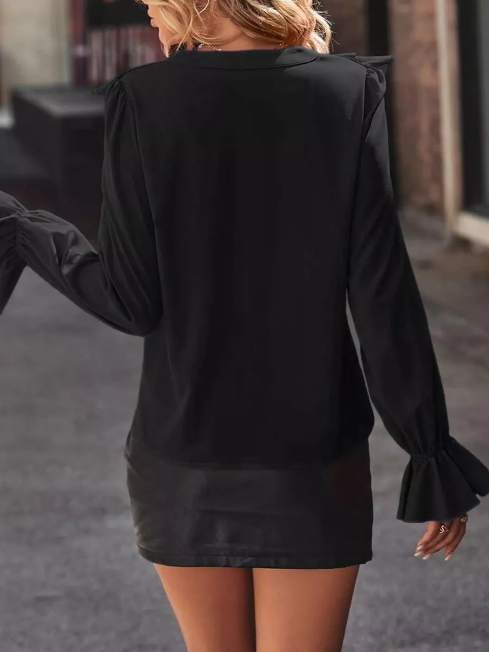 Ruffled Flounce Sleeve Blouse, image 21