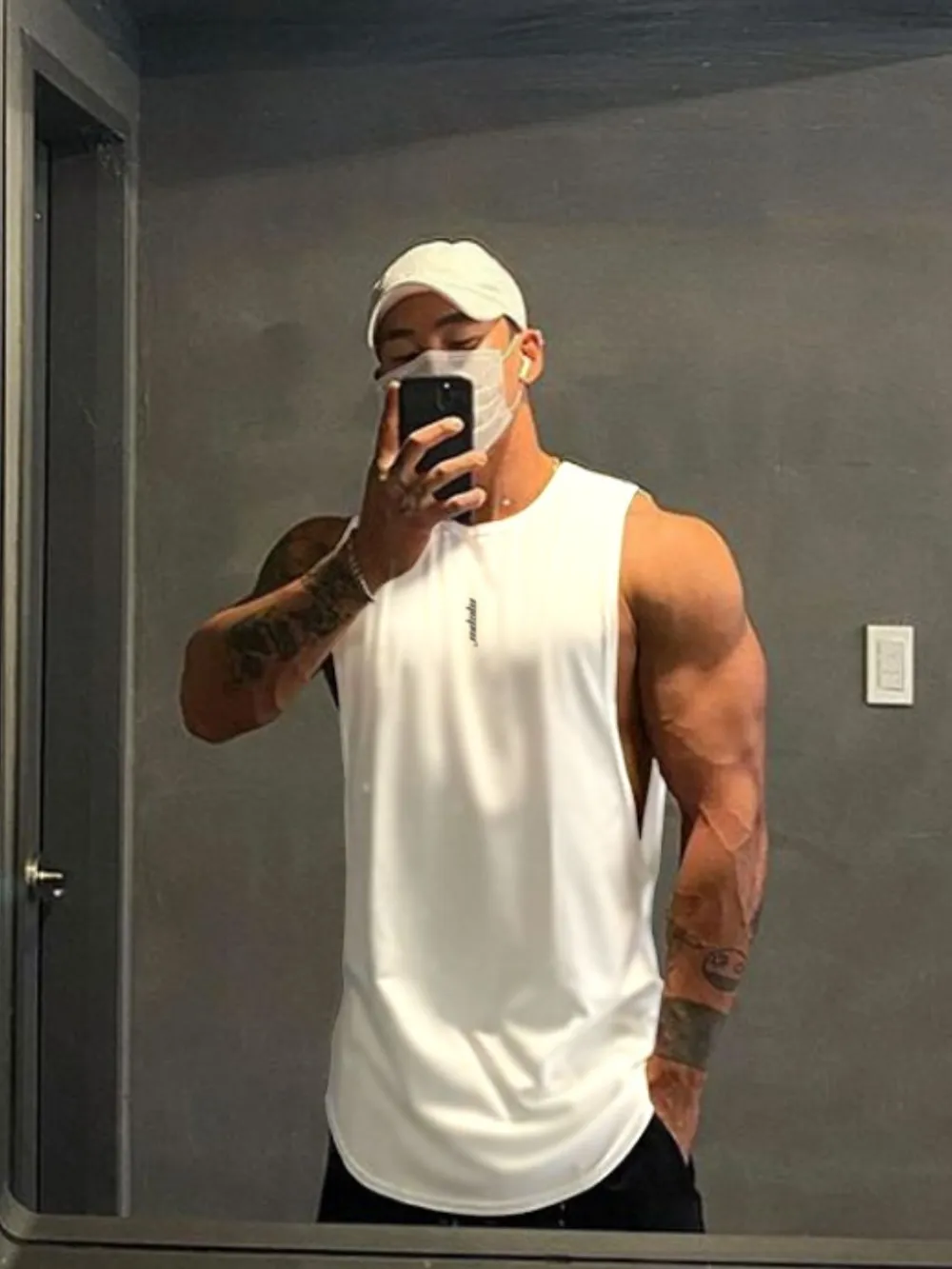 Men's Plus Size Round Neck Tank, image 2