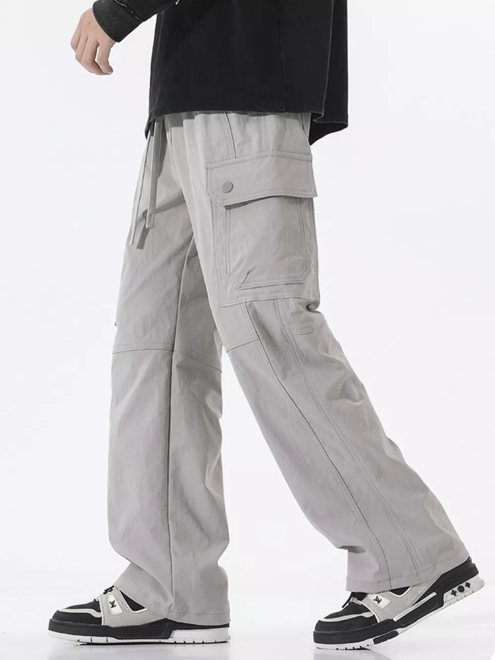 Men's Full Size Multi-Pocket Cargo Utility Pants Plus Size, image 9