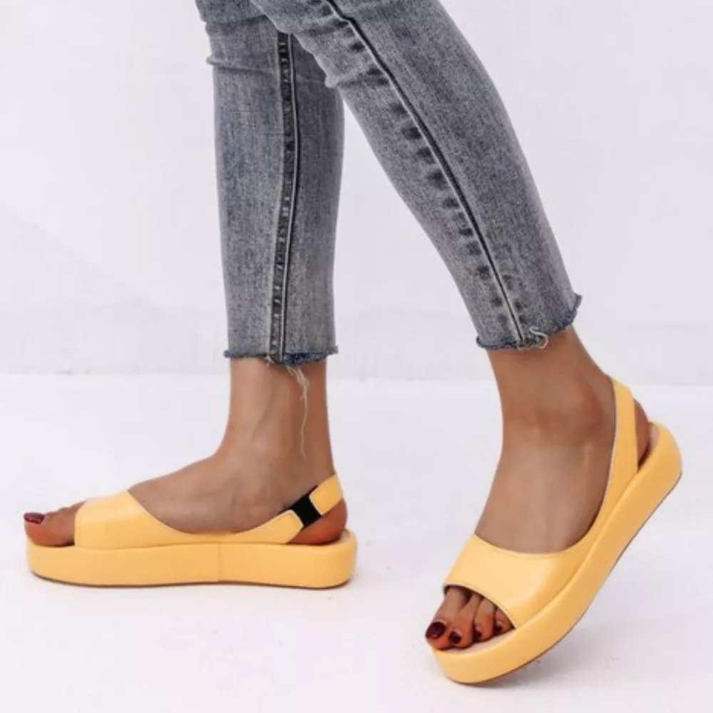 Peep Toe Platform Sandals, image 4
