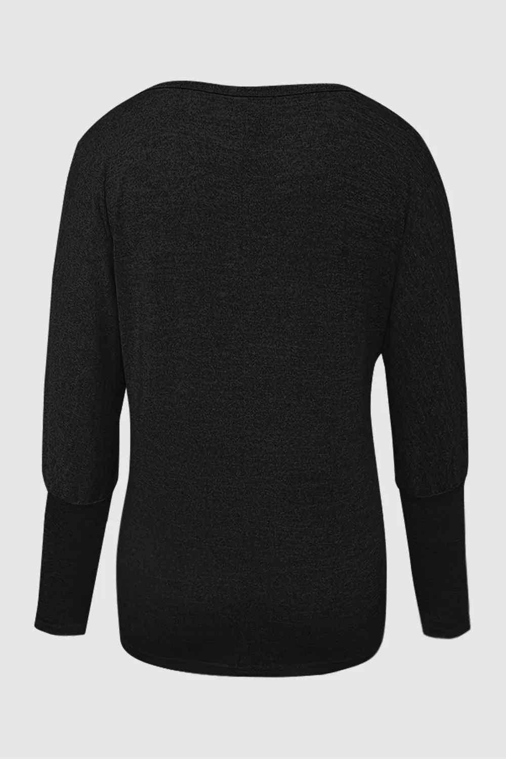 Cutout Round Neck Long Sleeve T-Shirt, image 15